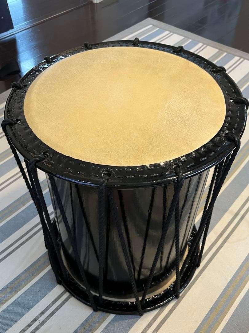 諏訪工芸 かつぎ桶太鼓 1.5尺 輪粋胴 黒