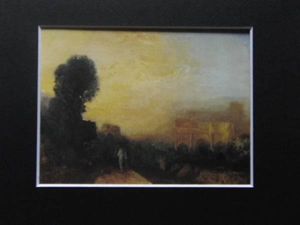 J.M.W.ターナー、コンスタンティヌスの、希少画集画、新品額装付