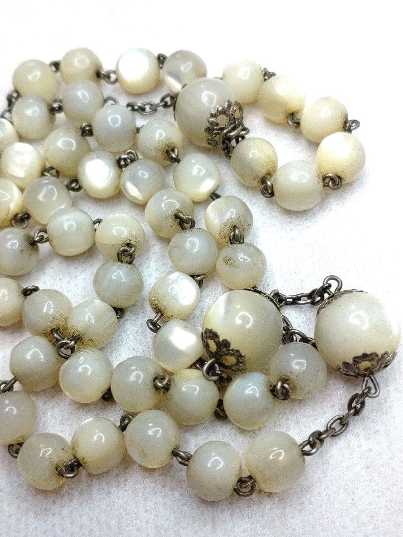 ◎K033-ロザリオ【マザーオブパール】【お値引対象品】 - メルカリ