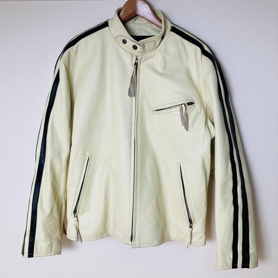 リューグーレザー 2ライン シングル ライダースジャケット