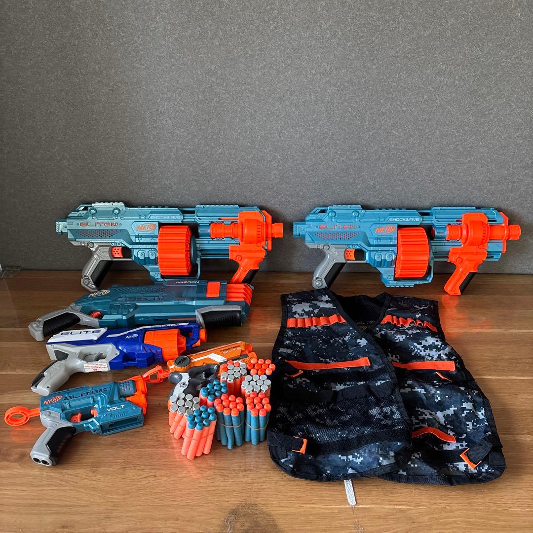 NERF ナーフまとめ売り 大量　ベスト　弾　チョッキ　トイガン