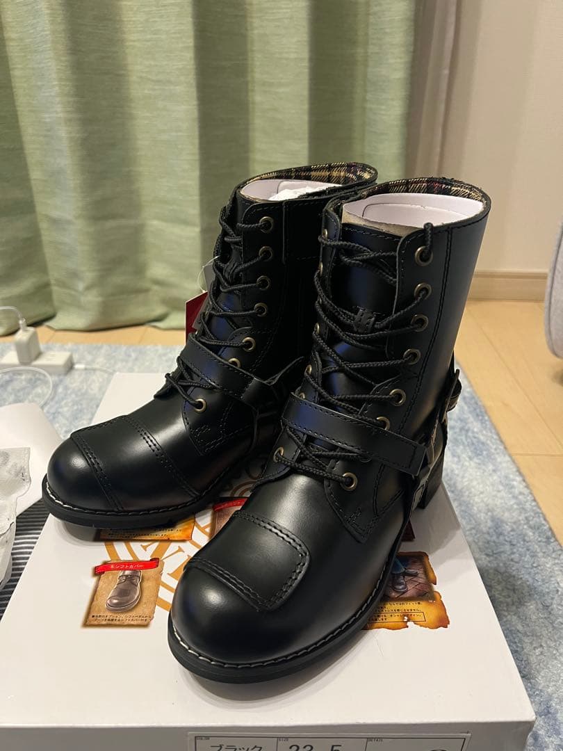 未使用WILD WING ファルコン レディース ライディングブーツ23.5cm