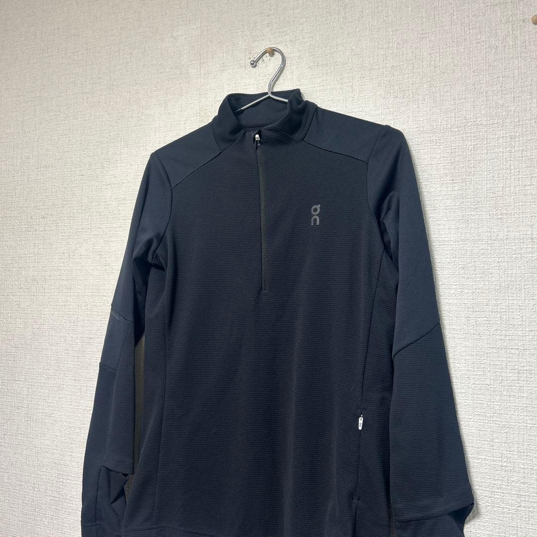 ★激レアデザイン★ on ロンT ランニングウェア　ハーフジップ Running Half Zip L/S T-Shirt|CHUMS(チャムス)|アウトドア
