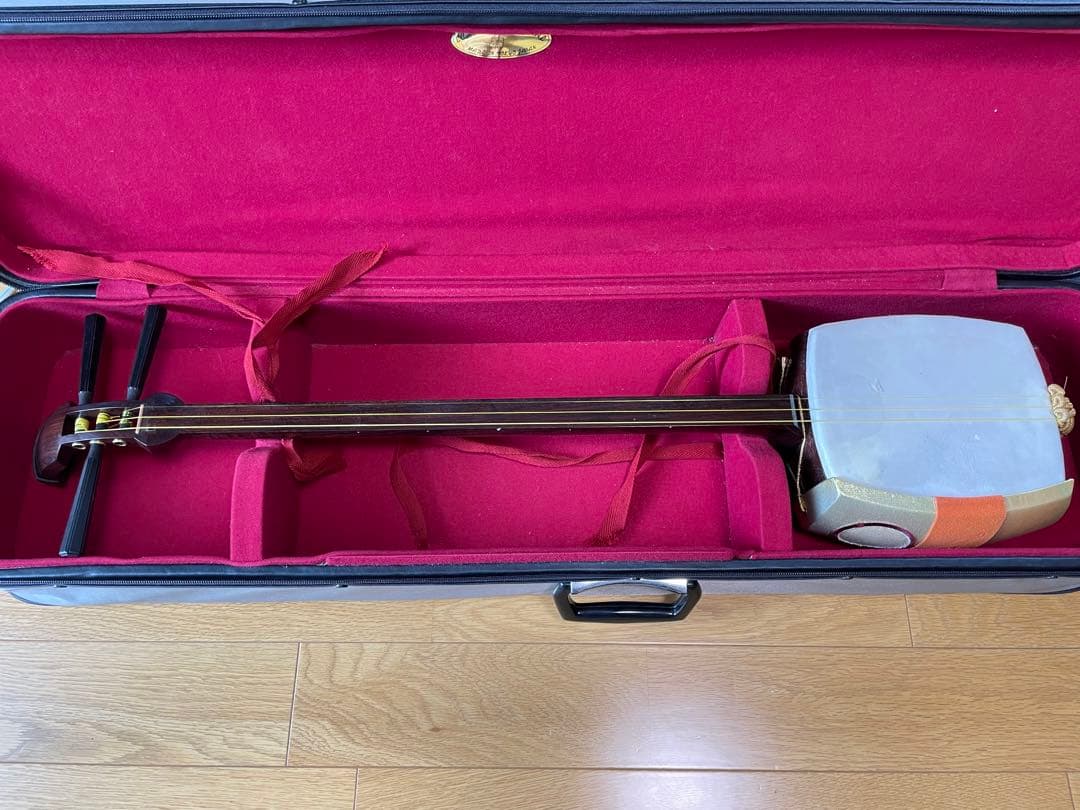 藤本流民謡三味線　金細 中古三味線】民謡金細三味線・短棹2寸短（完成品）【和楽器市場】