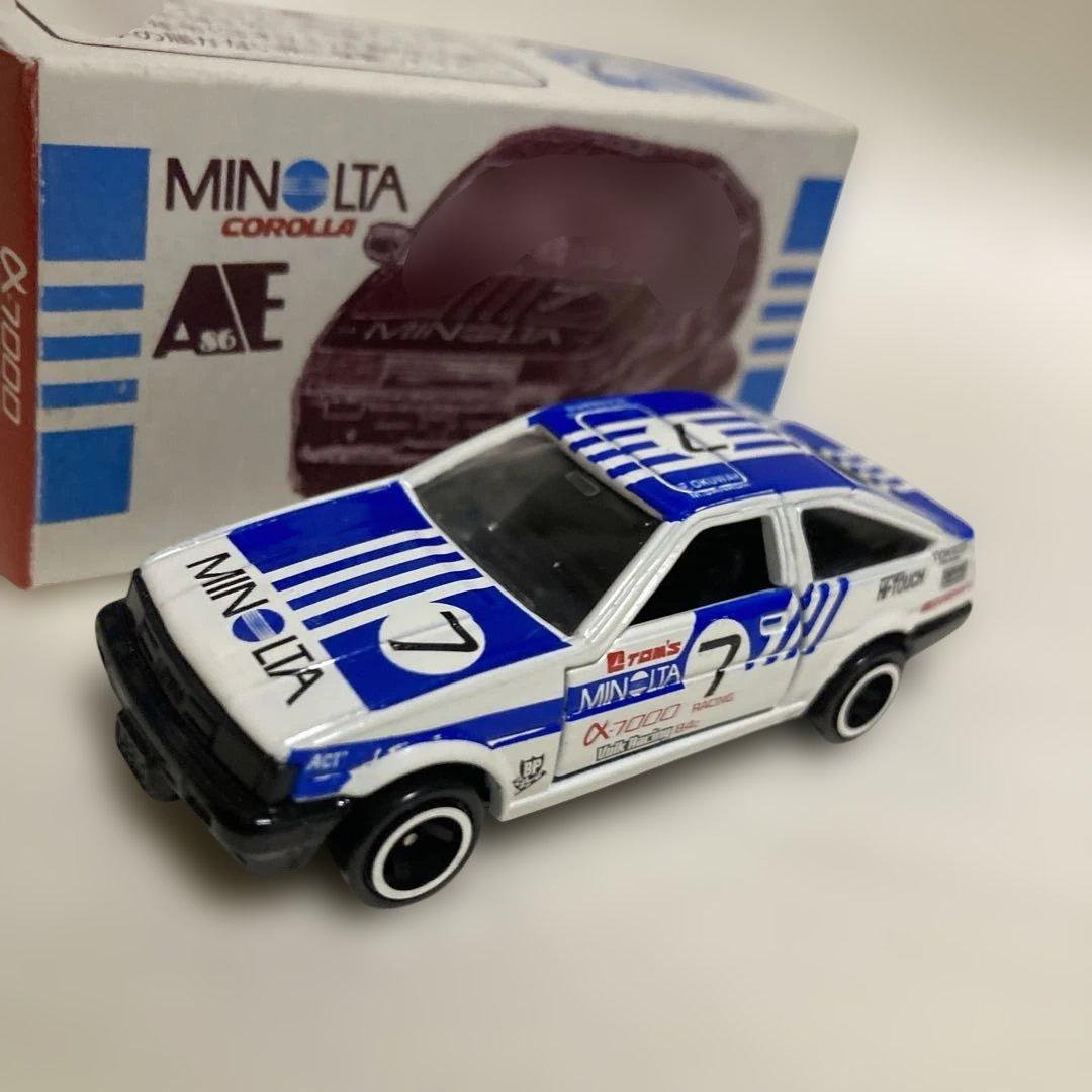 トミカMINOLTA AE86レビン未使用 グループＡ　iiADO特注　日本製