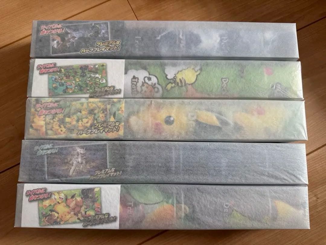 ポケモンカード ラバープレイマット　5個セット 楽天市場】【未開封】ポケモンカードゲーム ラバープレイマット