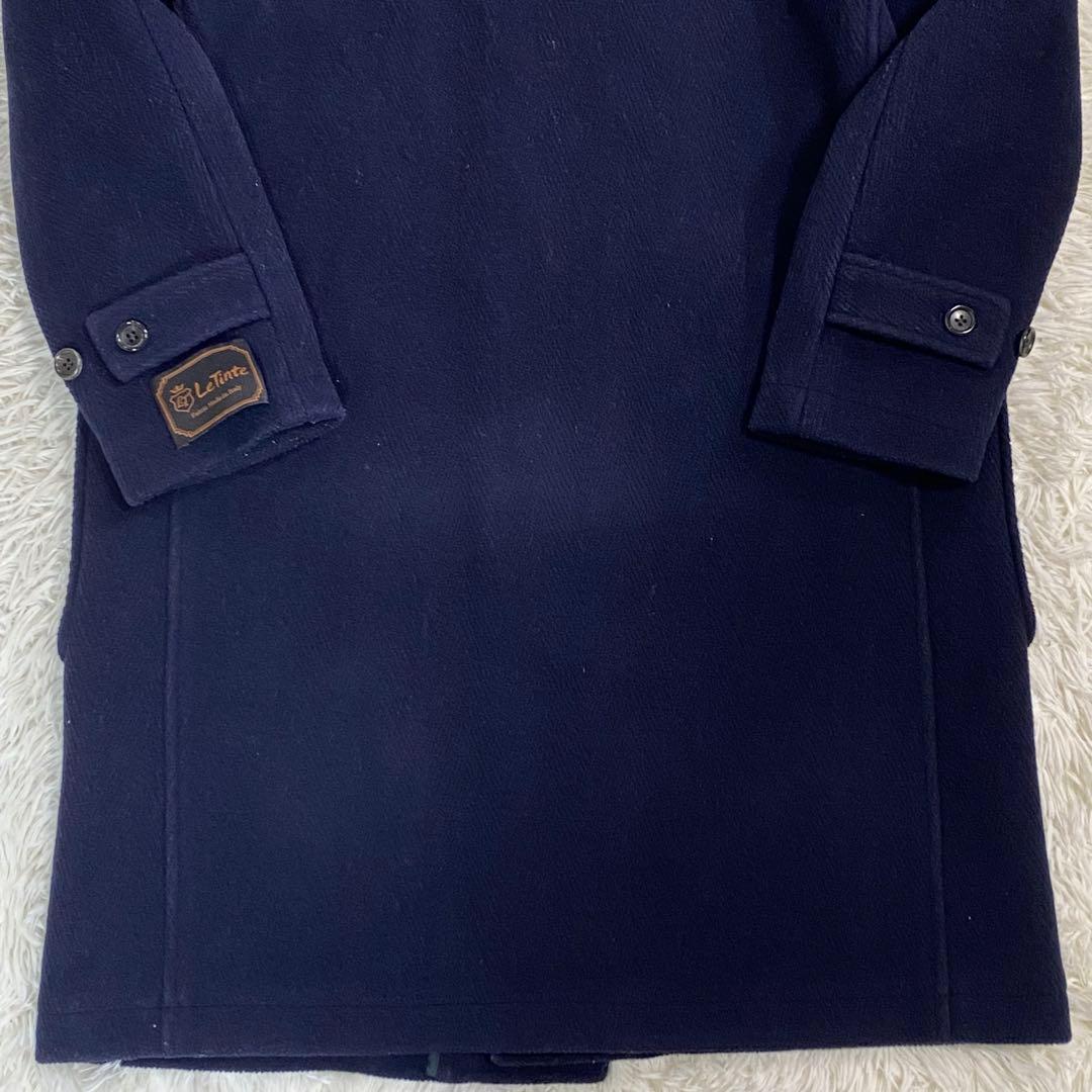 orcival オーチバル ヘリンボーンダッフルコート ネイビー LeTinte