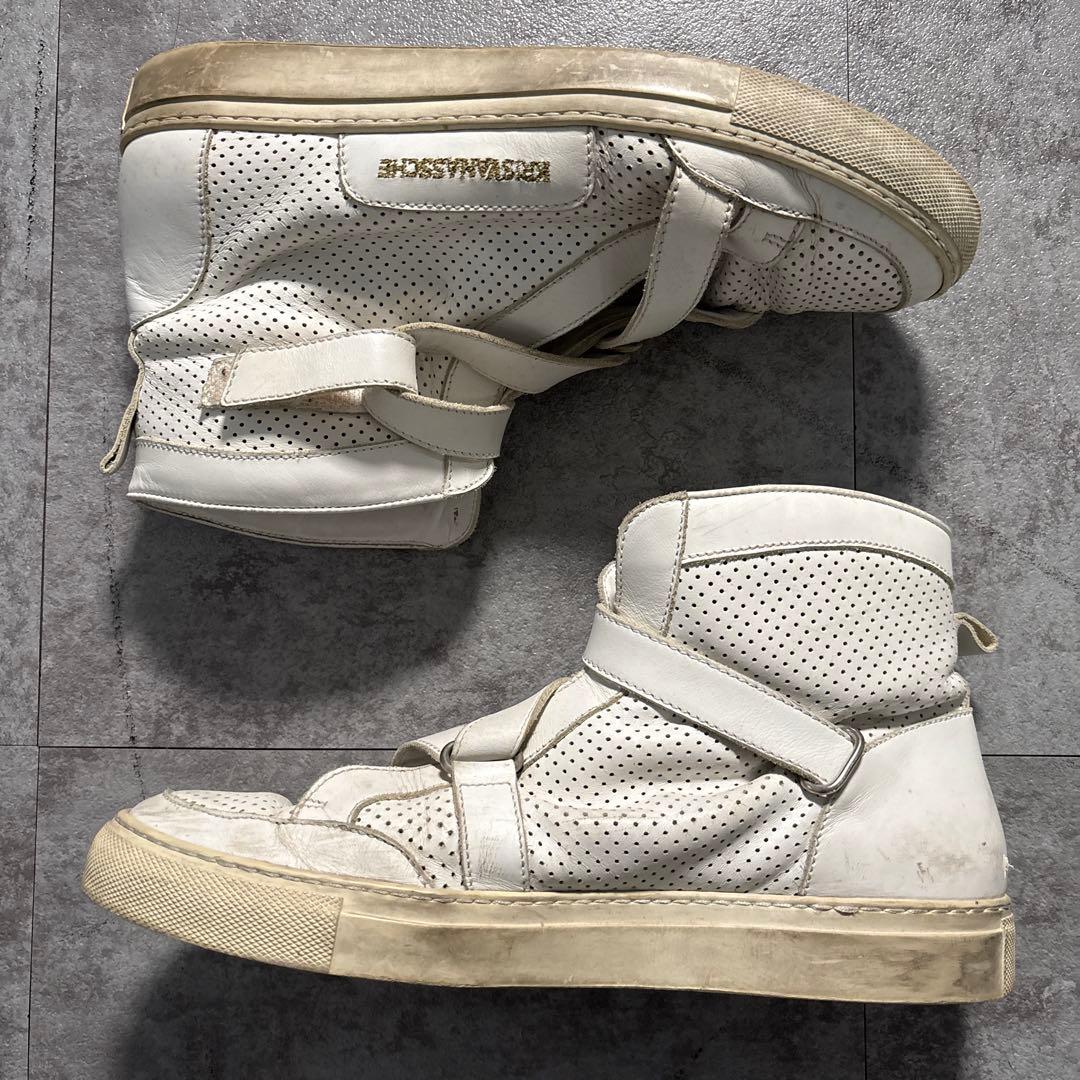 靴 KRIS VAN ASSCHE archive leather sneaker