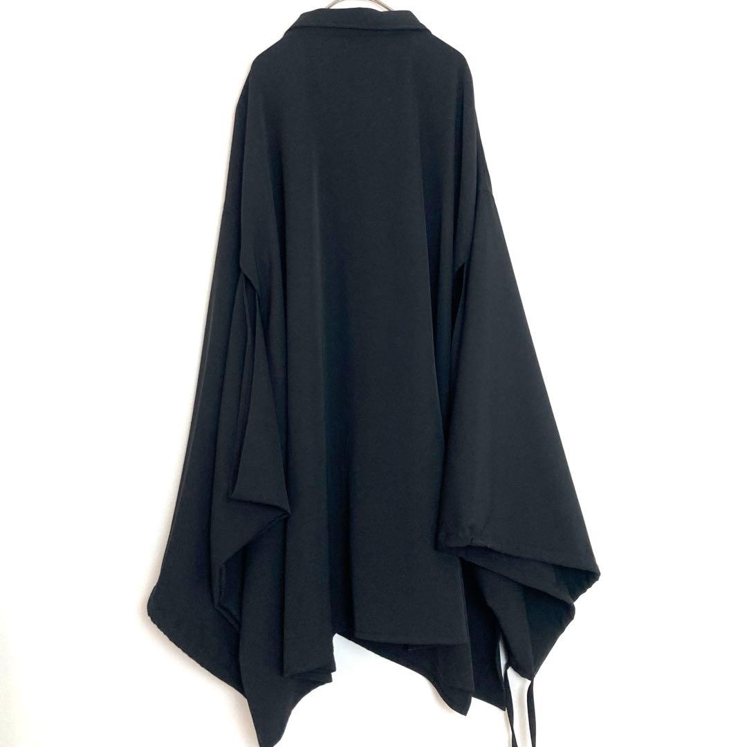 美品 NOT CONVENTIONAL オーバーサイズ キモノ シャツ 黒 - メルカリ
