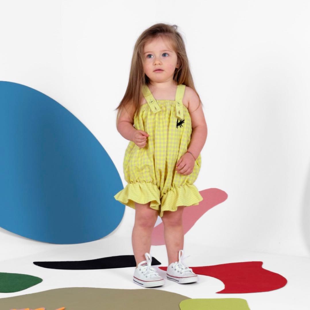 週末限定 25SS ウルフアンドリタ REGINA FLUOR ロンパース 黄色