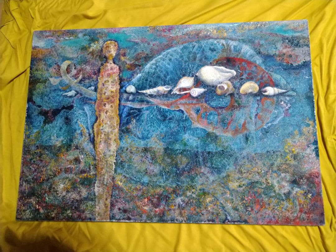 平野杏子「地中海にて」油絵20号