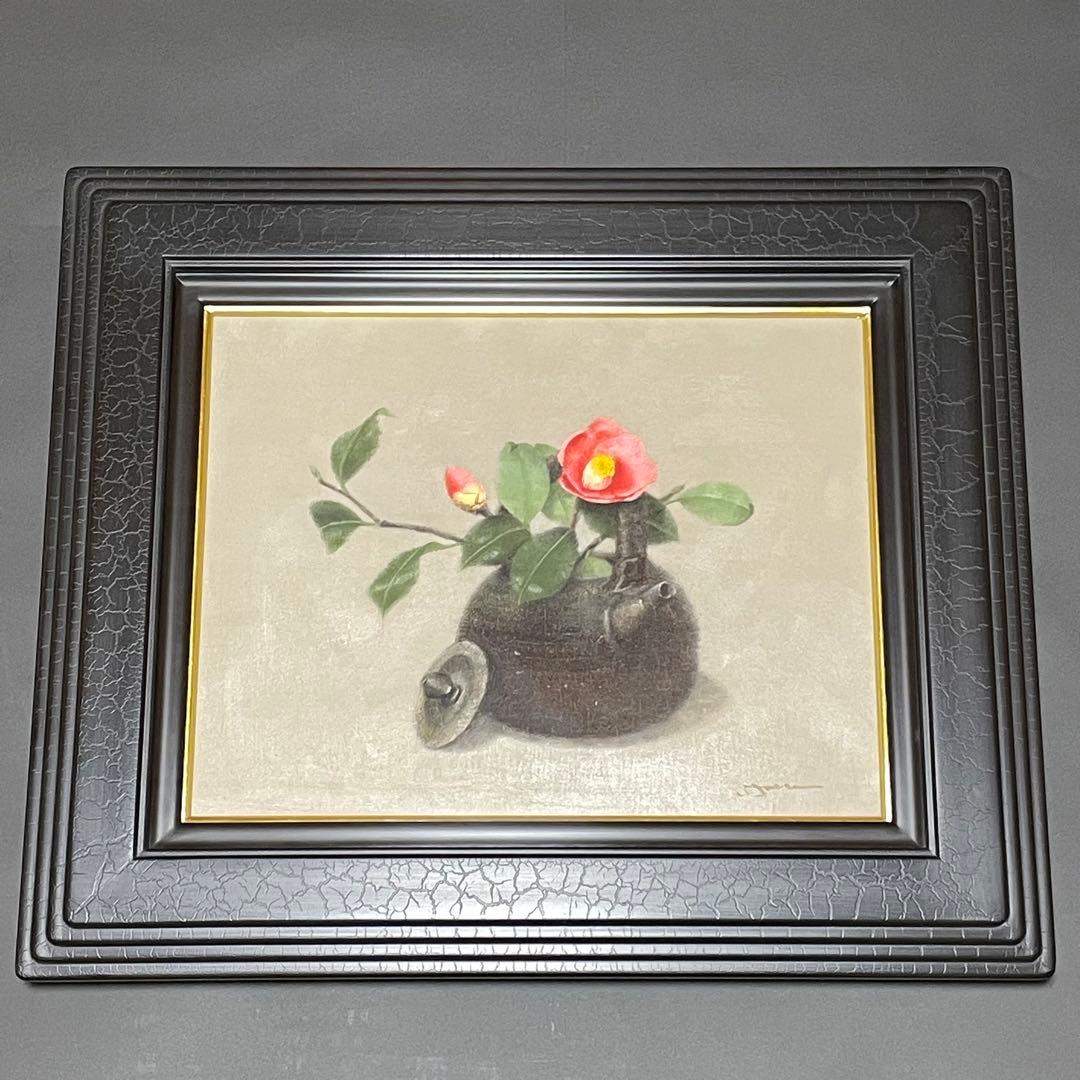 濱口清　椿　油彩　F6号 濱口清 椿 油彩 F6号 - メルカリ