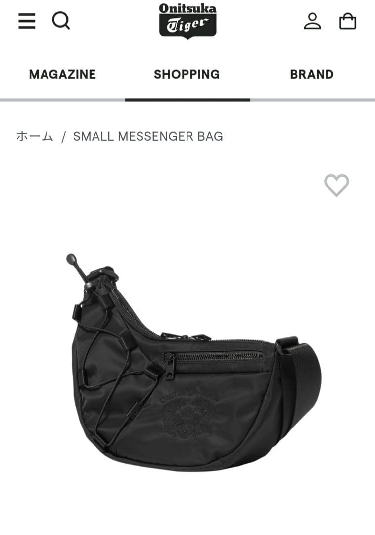 オニツカタイガー　ショルダーバック　ユニセックス