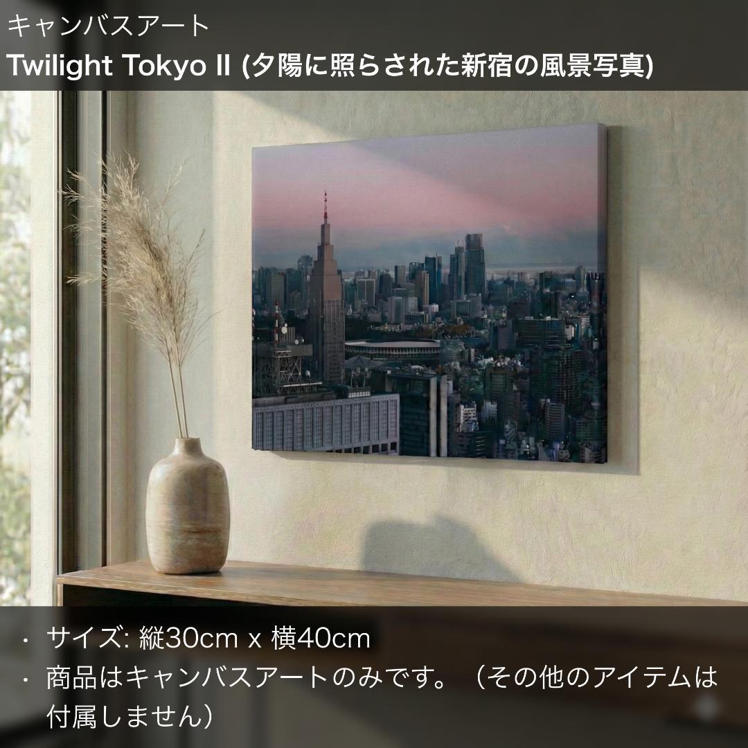 Twilight Tokyo II キャンバスアート | 風景写真 アート アートデリ 東京 タワー アートパネル キャンバス パネル 写真 フォト