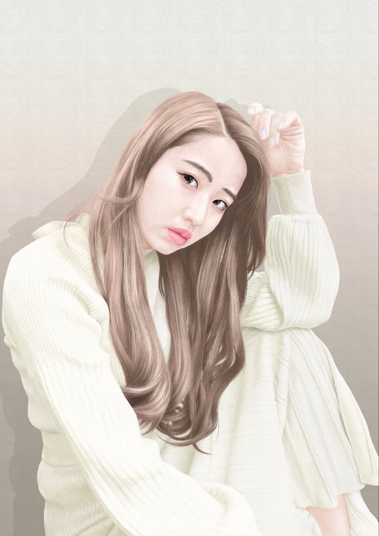 森夏男　作『たてひざ』Sサイズ(A3)