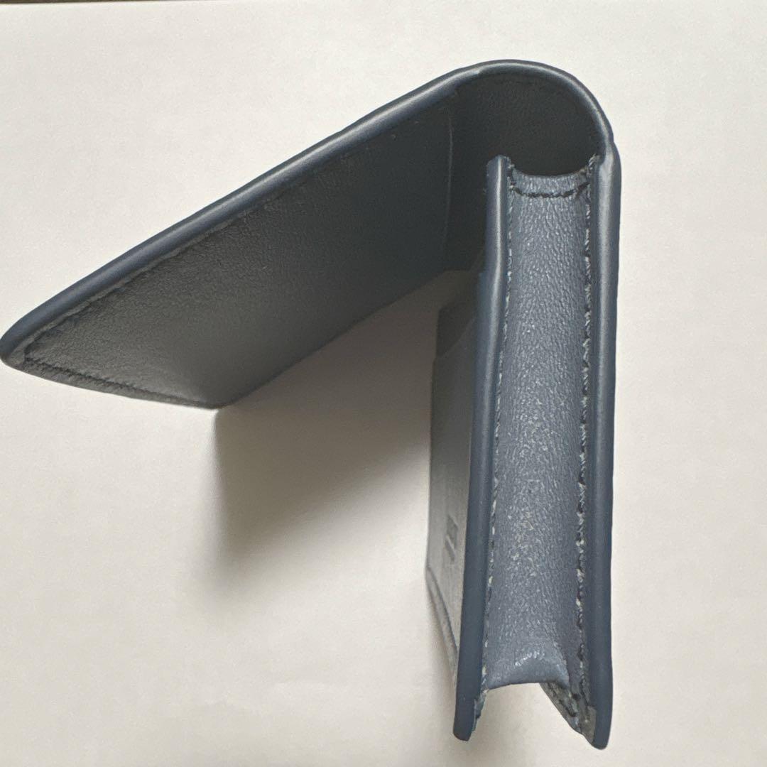 超美品 HIROFU ヒロフ 本革名刺入れ ポラリスブルー - メルカリ