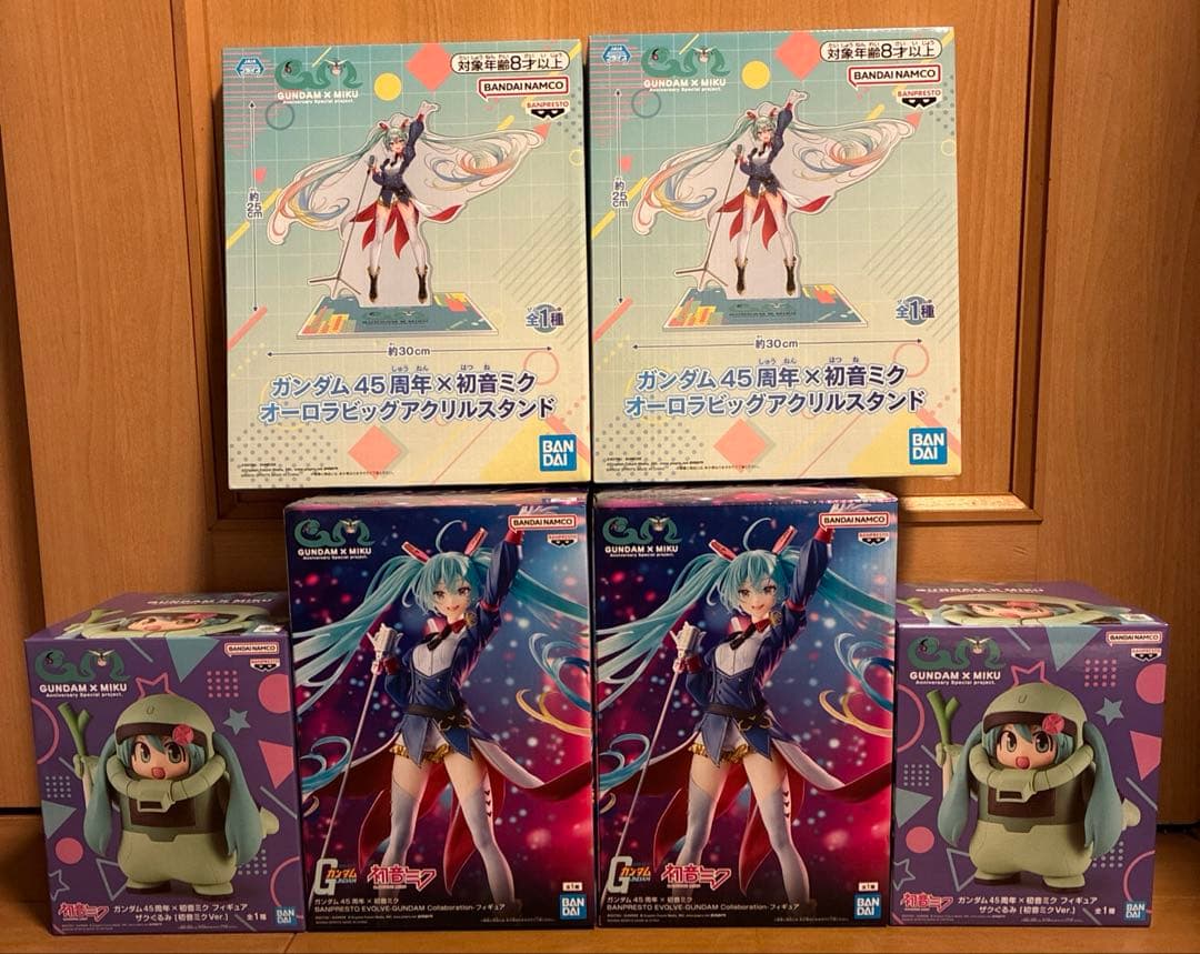 初音ミク ガンダム フィギュア6点セット