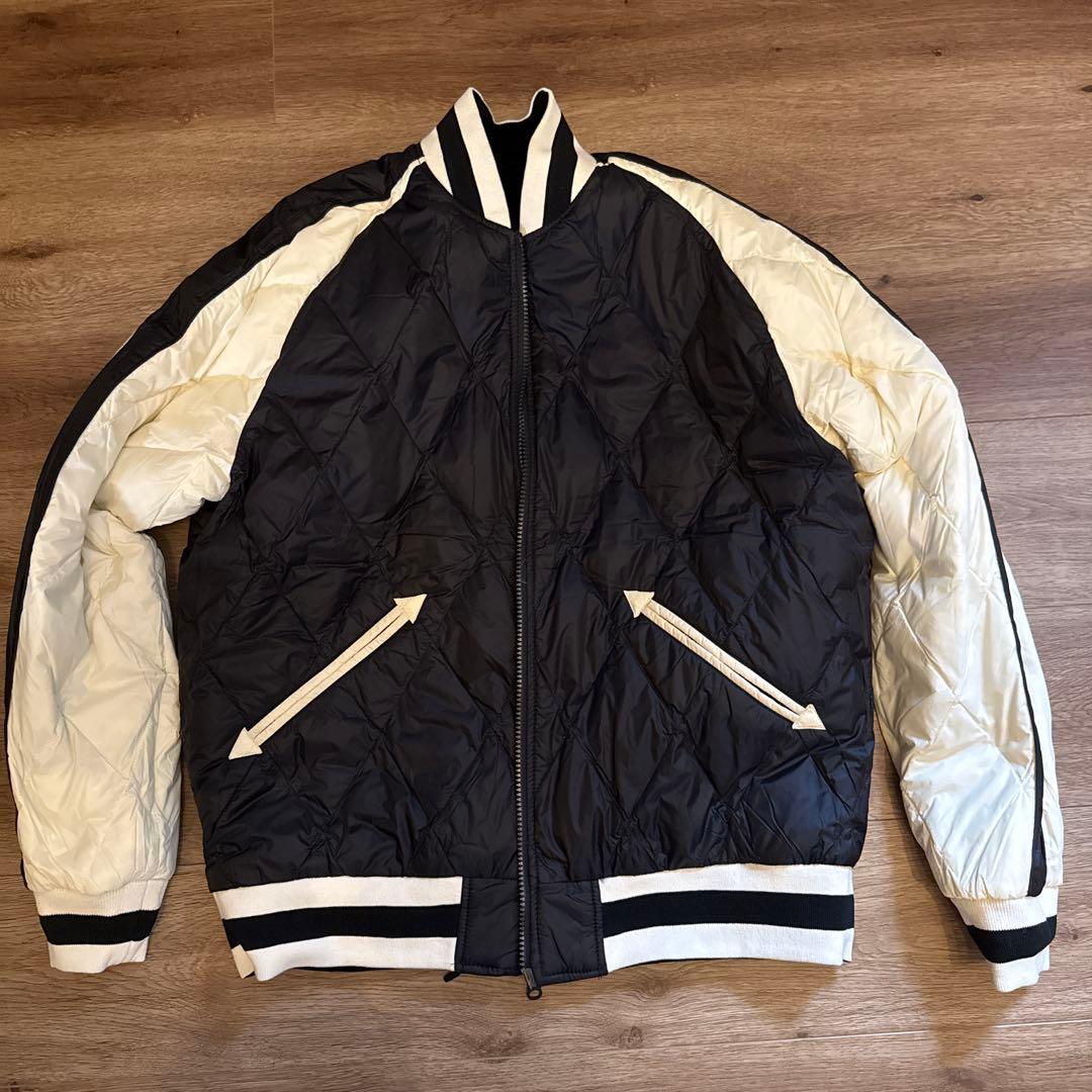 ダークネイビースカジャン 虎刺繍 日本デザイン - メルカリ