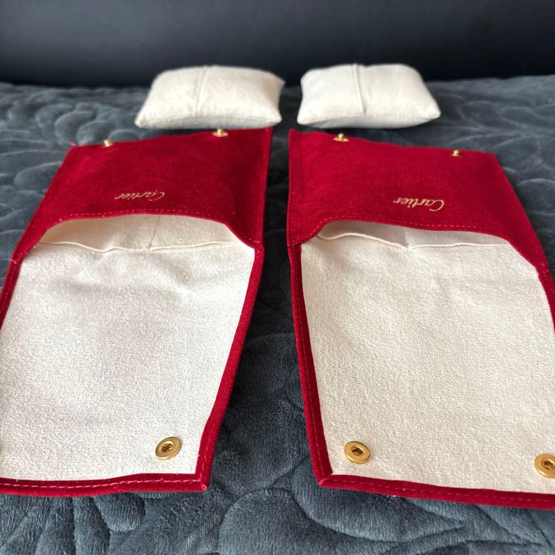 未使用 Cartier 時計用ケース 2個セット 赤 ジュエリーケース - メルカリ