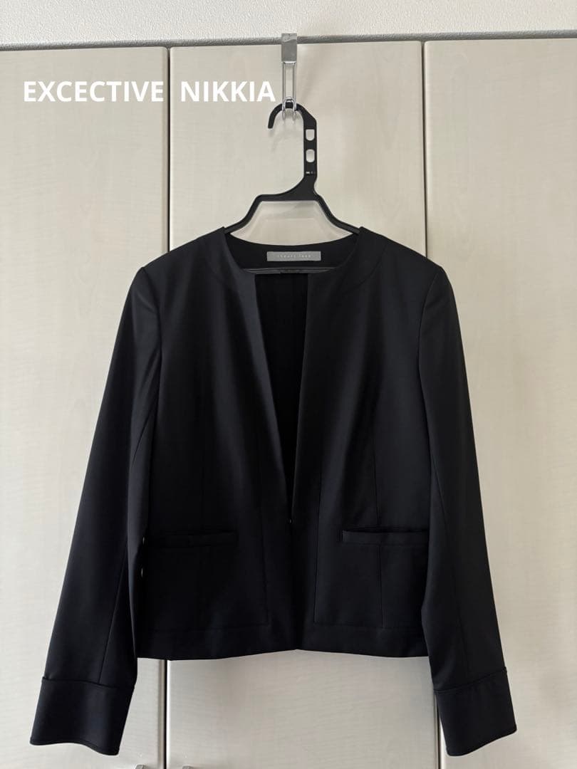 セオリーリュクス セットアップ 黒 七分袖ワンピース exective 36