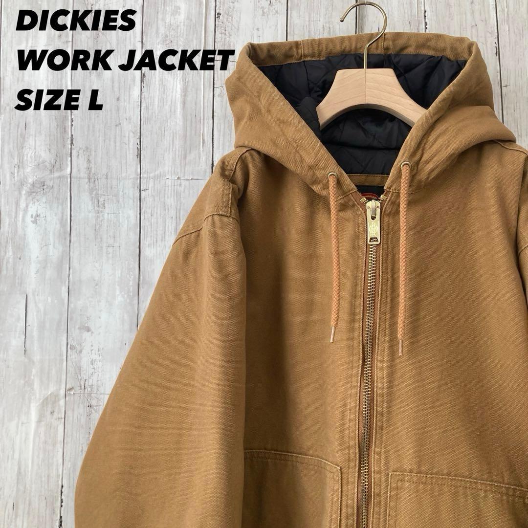 DICKIESディッキーズ　ダックアクティブワークジャケットLブラウン　US古着