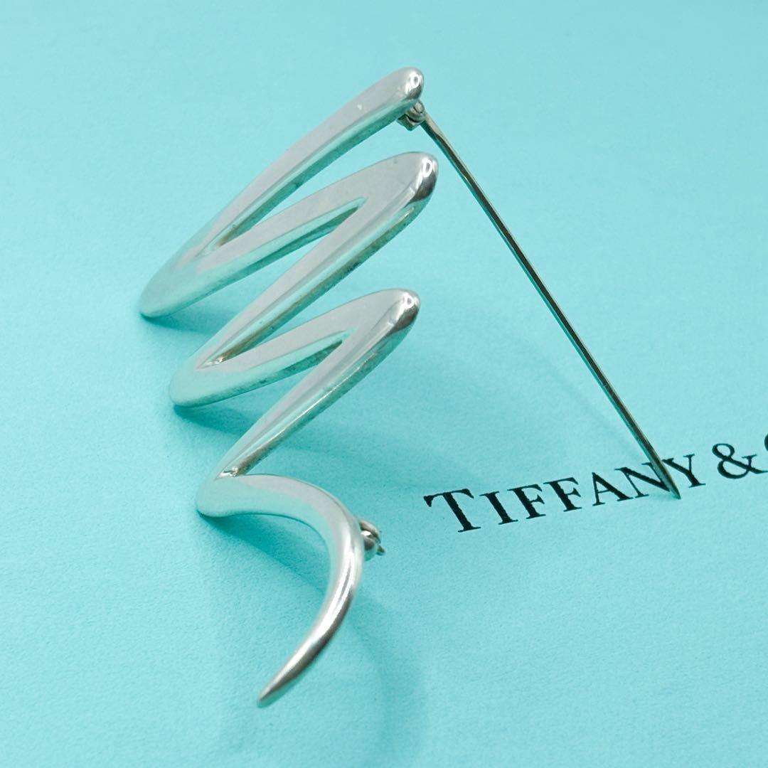 美品 稀少 ラージサイズ☆ ティファニー スクリブル ブローチ SV925