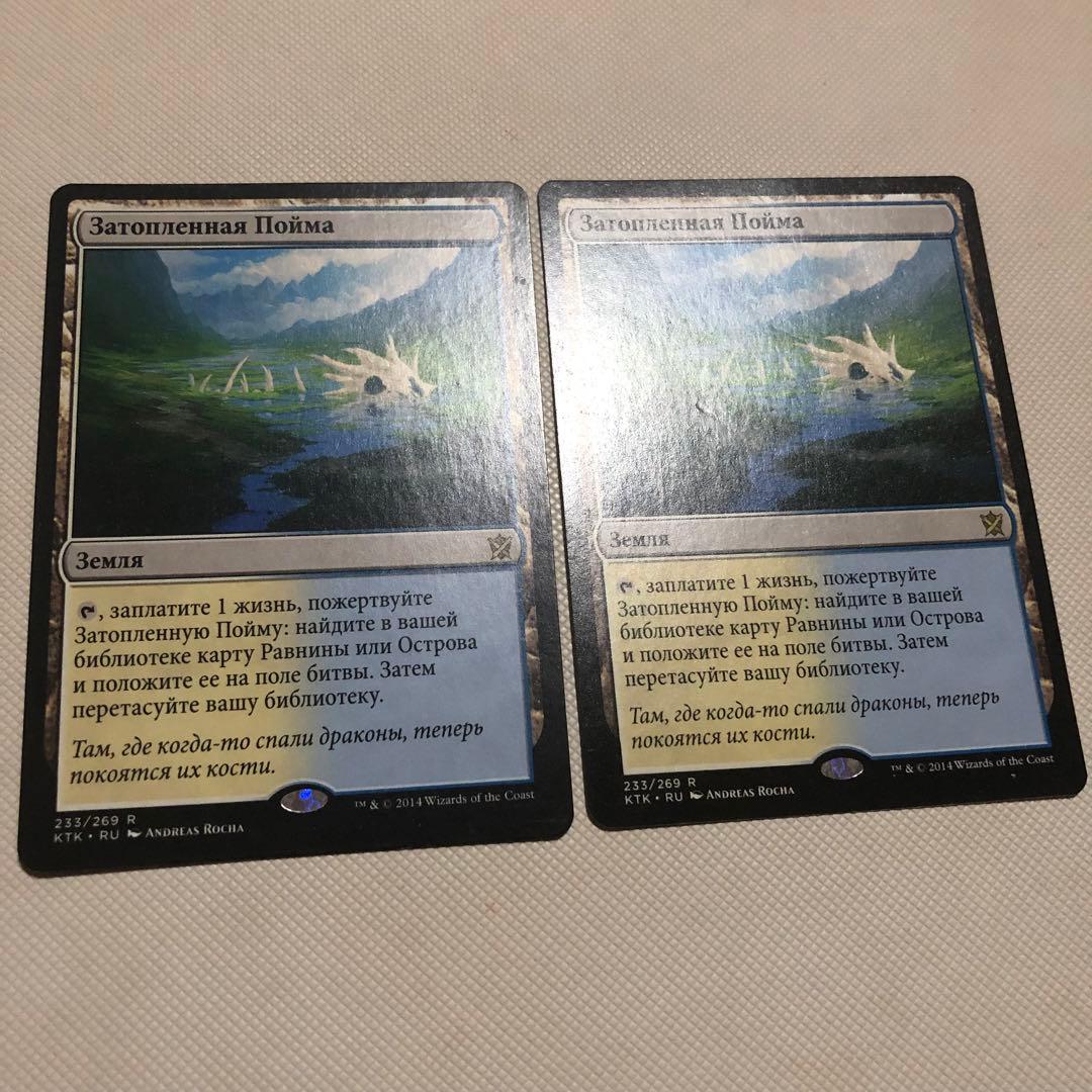 霧深い雨林 溢れかえる岸辺 汚染された三角州 mtg ロシア語 フェッチ