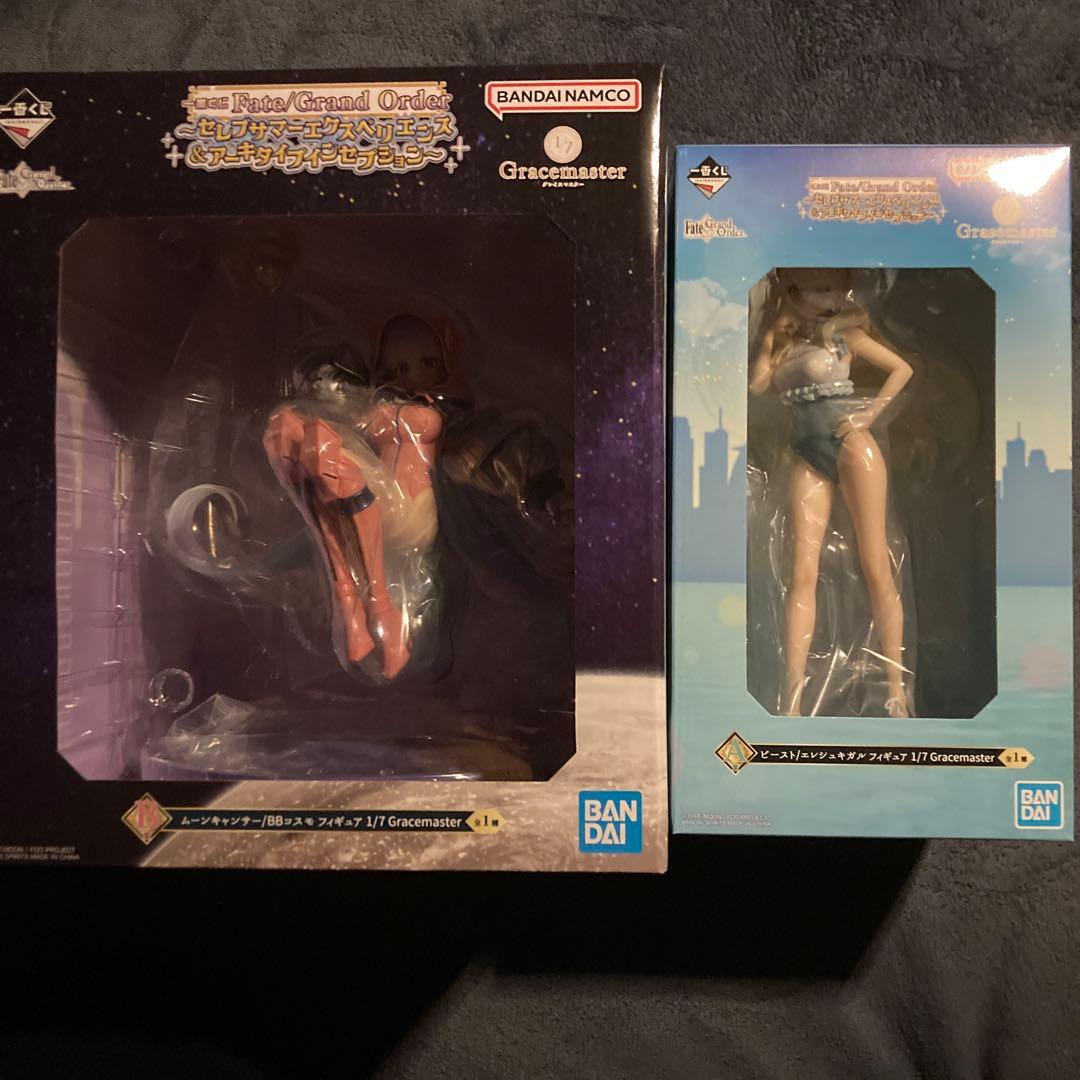 fate 一番くじ　A賞エレシュキガル/B賞 BBコスモ フィギュアセット FGO』一番くじでスペース・エレシュキガル、BBコスモ、水着