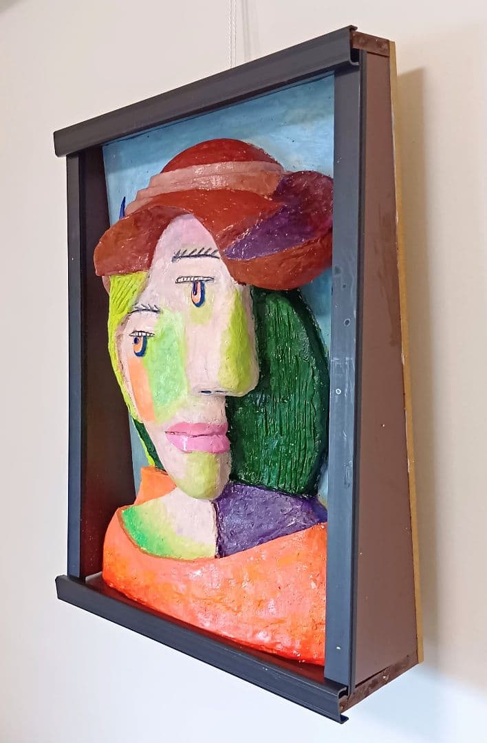 キュビスムの女の顔