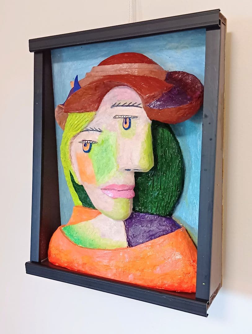 キュビスムの女の顔