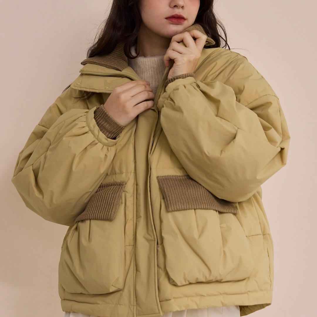 OLUN 中綿リブブルゾン