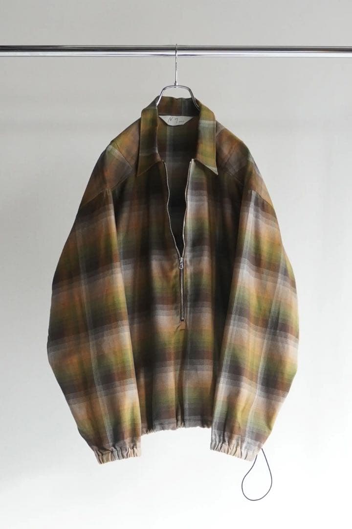 ス*ロ様 アンセルム R/C CHECK PULL OVER SHIRT シャツ