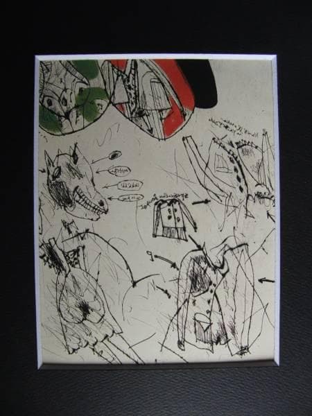 池田 満寿夫、生徒の名はイブ、希少な額装用画集より、美品、新品額装付