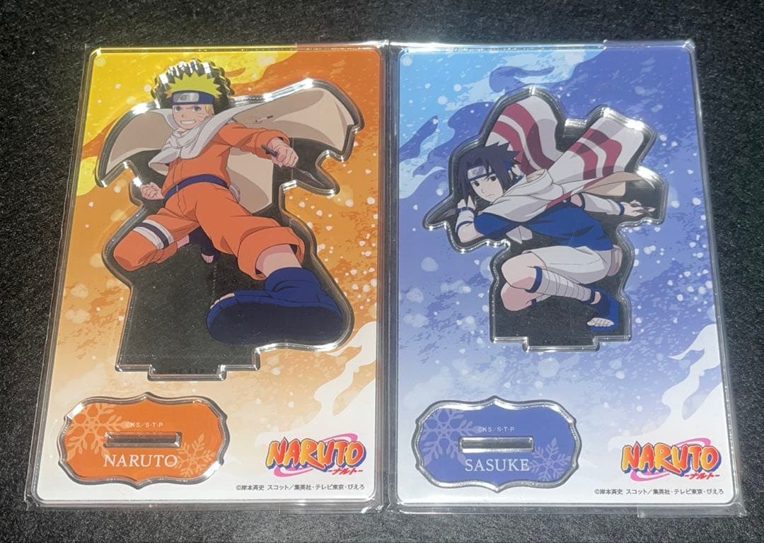 NARUTO疾風伝 雪月風花 アクリルスタンド　ナルト　サスケ