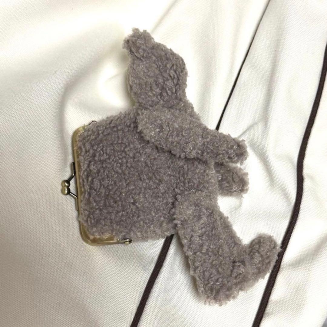 droguerie テディベア ぬいぐるみ　作家　ハンドメイド ポーチ ぬいぐるみ テディベア 24cmファスナーポーチ バックインポーチ
