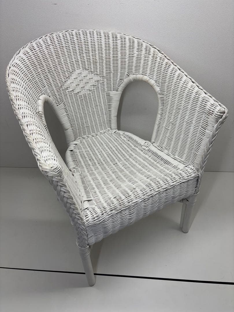 廃盤品 希少 ニトリ ラタン ラタン家具 籐家具 ラタンチェア ホワイト