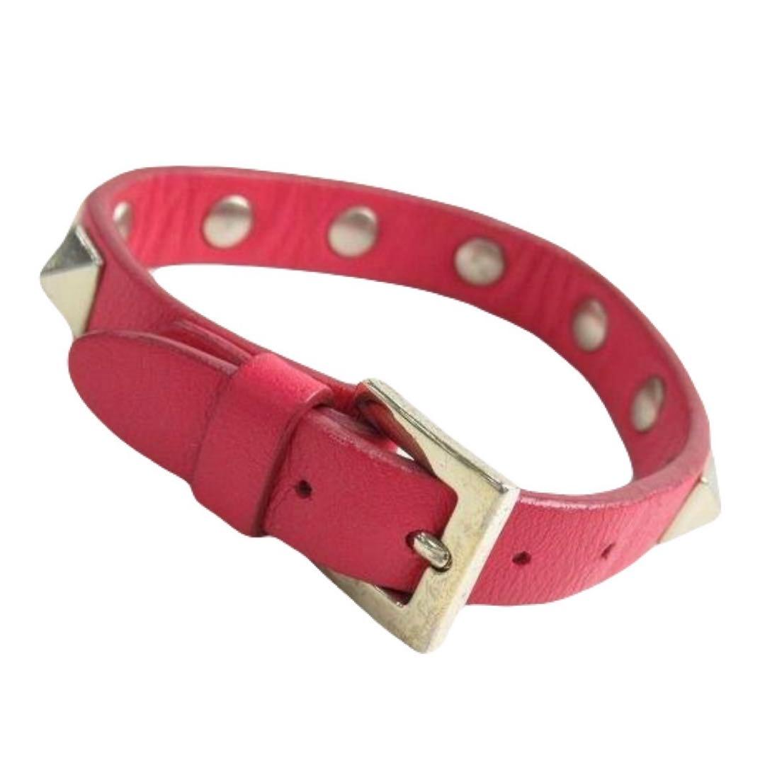アクセサリー VALENTINO leather studs bracelet