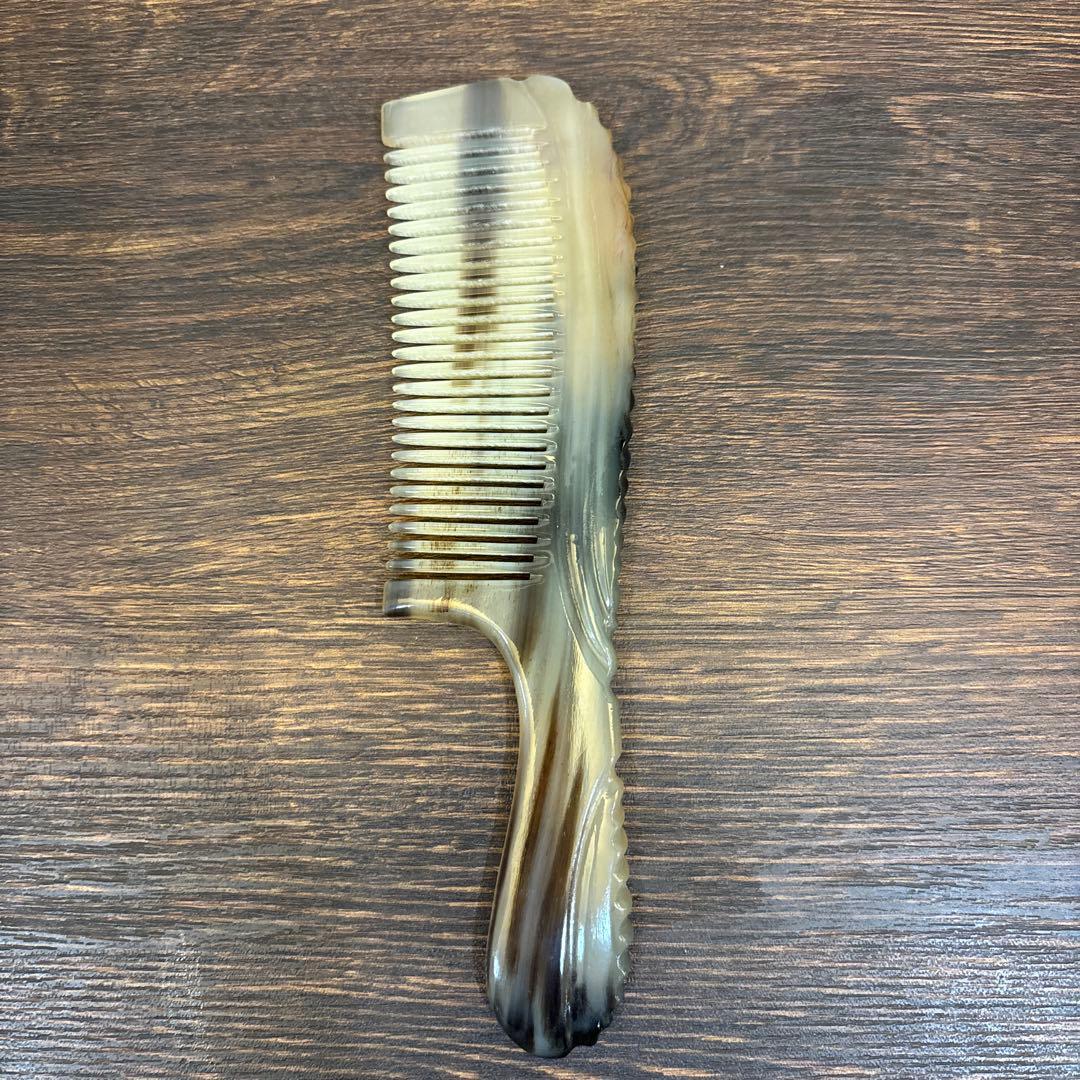 シープホーンコーム　ナチュラルホーンコーム　羊角　天然角　ハンドメイドコーム