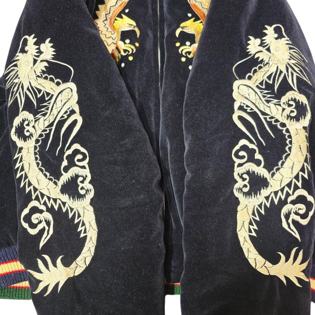 テーラー東洋 別珍 スカジャン 舞妓 鷹 日本 龍 刺繍 L 美品 - メルカリ