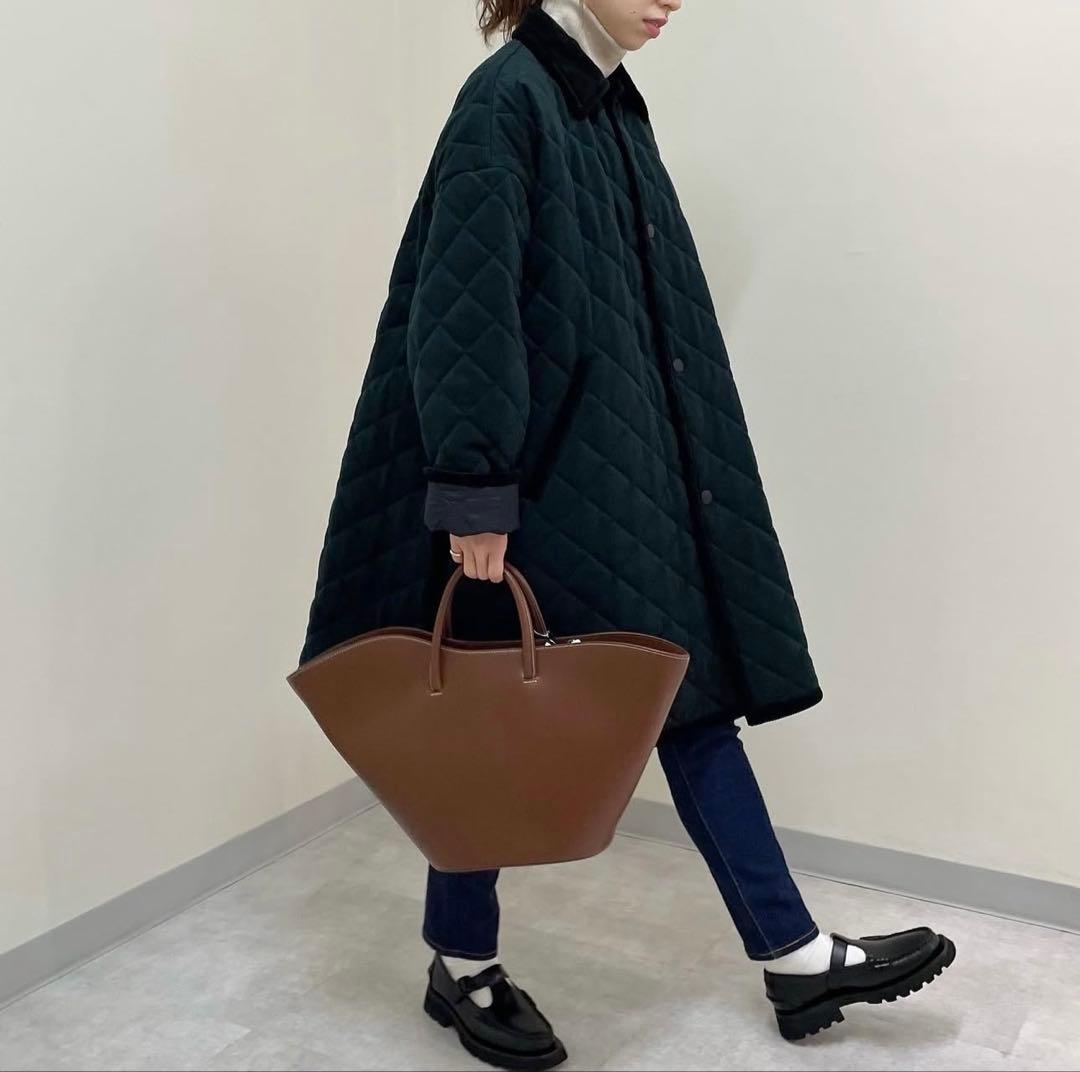 レア】シンゾーン ウールカシミヤ キルティングカントリーコート 34