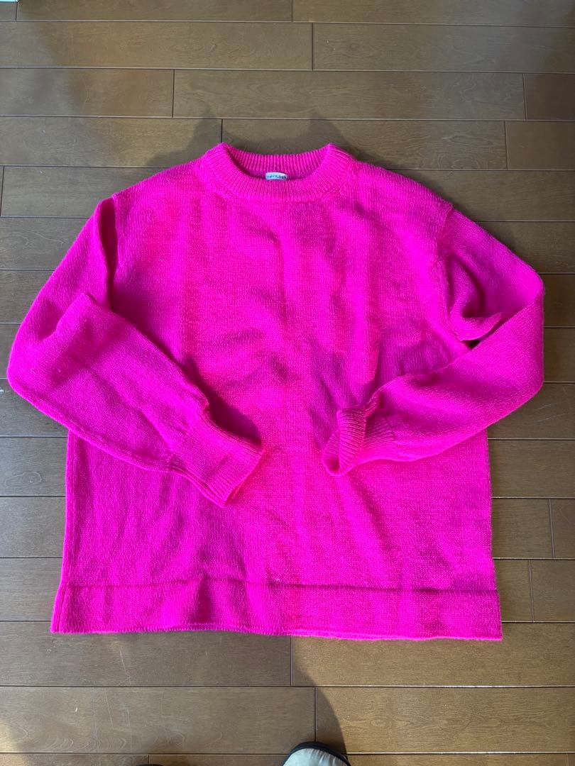 hamspuh ピンク ニットセーター 長袖