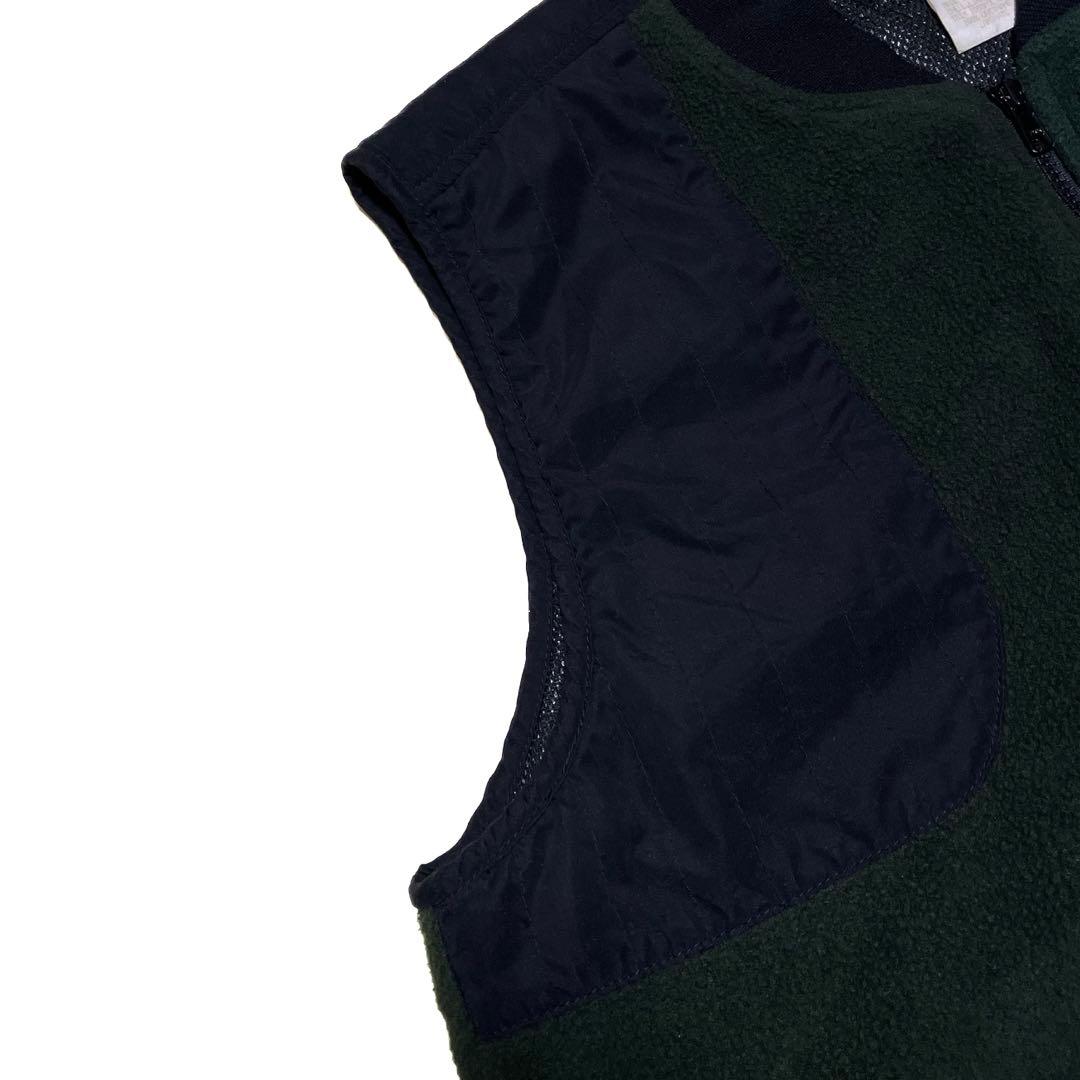 L.L.BEAN ハンティングフリースベスト フルジップ テック ツートン