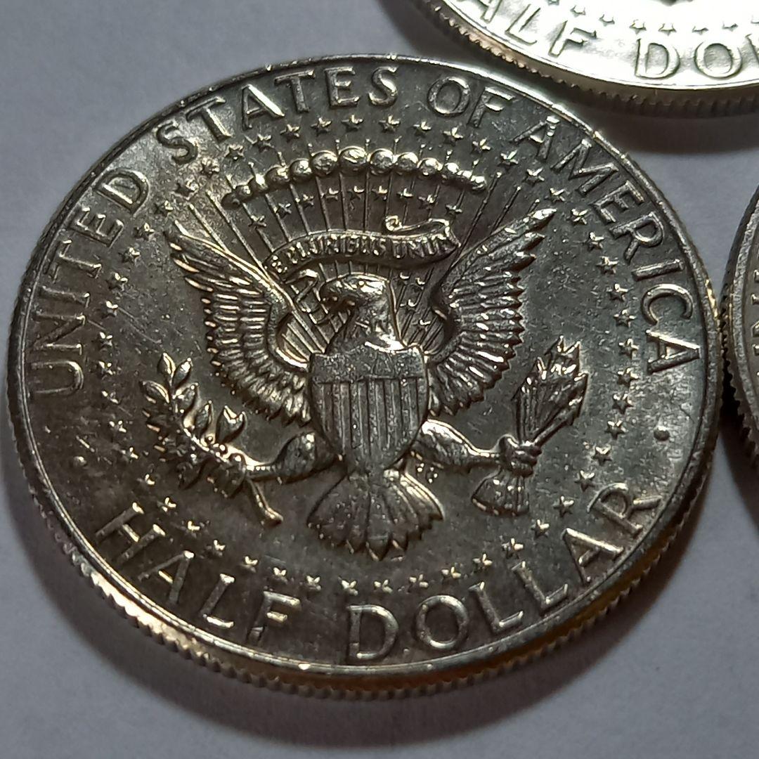 銀貨 1967年 ケネディハーフダラー 5枚set 量目51.62g - メルカリ