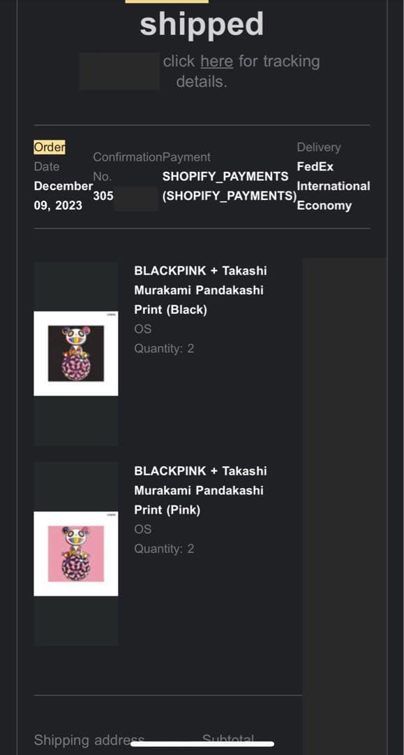 新品未開封!!村上隆 BLACK PINK パンダ コラボ ポスター 限定 - メルカリ