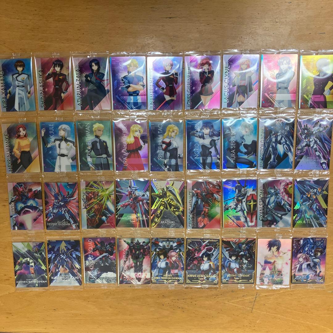 ガンダム　seed フリーダム　ウエハース　コンプリート　シード　キラ　ラクス 描き下ろしのラクスやキラも！「ガンダムSEED FREEDOM」カード付き