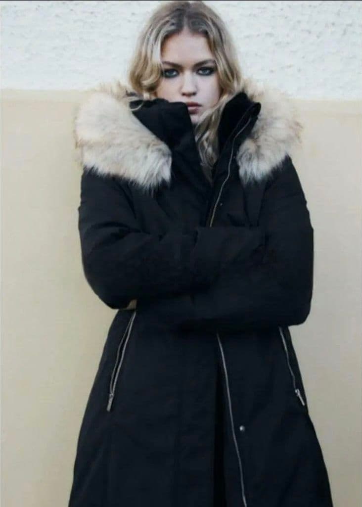 ZARAウォーターウインドプロテクトアノラックブラックXL