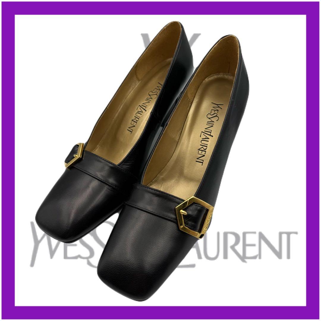 【YSL】未使用品　イヴサンローラン　パンプス　ブラック　36　23cm相当