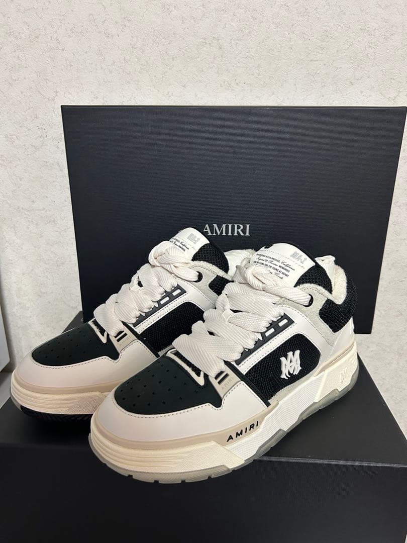 AMIRI MA-1 43 アミリ スニーカー ホワイトブラック - メルカリ