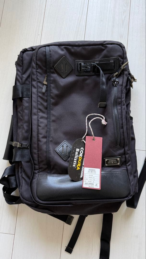 AS2OV コーデュラ ブラック バックパック AS2OV（アッソブ） 最大42% 3/5限定 コーデュラ スタンダード リュック