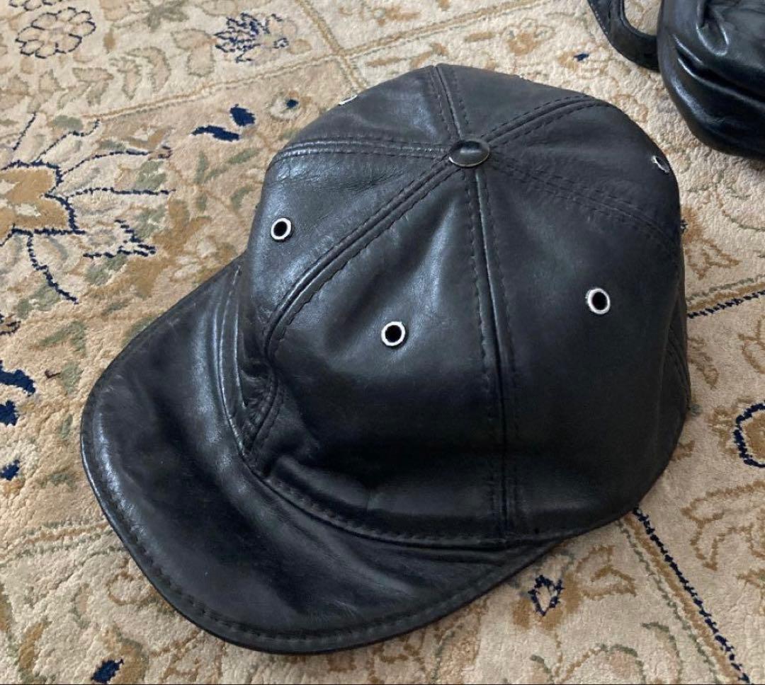ラングリッツ レザー ベースポールキャップサイズL程度 Langlitz Leathers Mesh CAP ラングリッツレザー キャップ